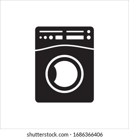 Washer Vector Icon. Washer Flat Sign Design. Wash Machine Symbol Pictogram