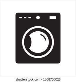 Washer vector icon. Washer flat sign design. Wash machine symbol pictogram