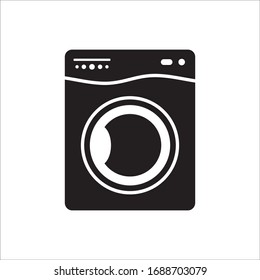 Washer vector icon. Washer flat sign design. Wash machine symbol pictogram