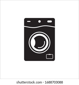 Washer Vektorillustration Ikone. Washer-Flachzeichen-Design. Piktogramm für die Waschmaschine