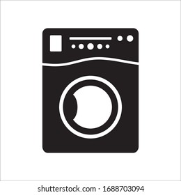 Washer vector icon. Washer flat sign design. Wash machine symbol pictogram