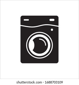 Washer vector icon. Washer flat sign design. Wash machine symbol pictogram