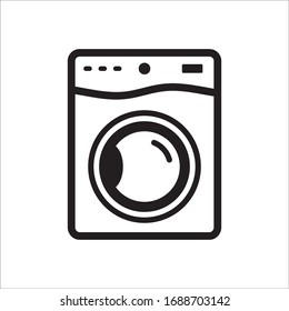 Washer vector icon. Washer flat sign design. Wash machine symbol pictogram