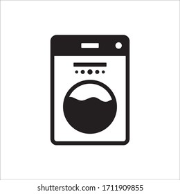 Washer vector icon. Washer flat sign design. Wash machine symbol pictogram