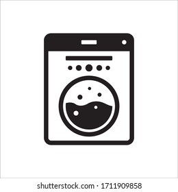 Washer vector icon. Washer flat sign design. Wash machine symbol pictogram
