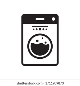 Washer vector icon. Washer flat sign design. Wash machine symbol pictogram