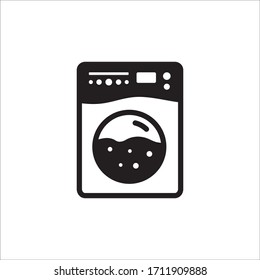 Washer vector icon. Washer flat sign design. Wash machine symbol pictogram