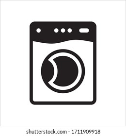 Washer vector icon. Washer flat sign design. Wash machine symbol pictogram