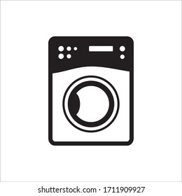 Washer vector icon. Washer flat sign design. Wash machine symbol pictogram