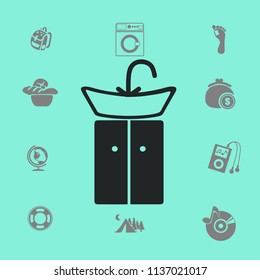 wash-hand basin vector illustration