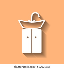 wash-hand basin vector illustration