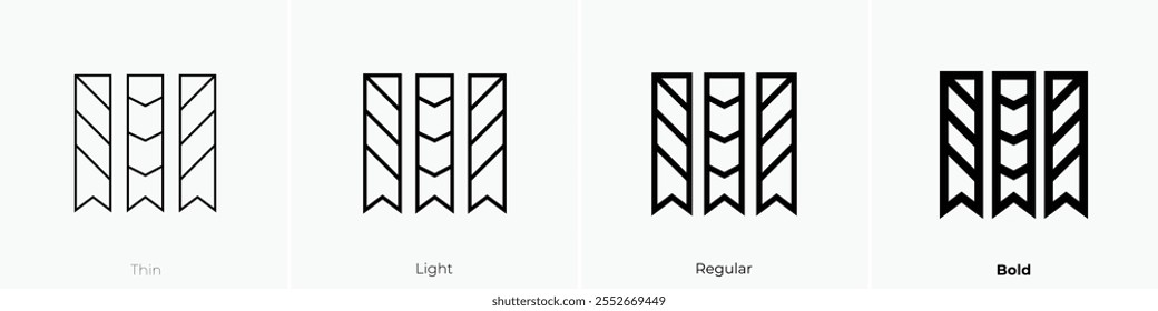 Washi-Symbol. Dünnes, helles Design im regulären und kühlen Stil, einzeln auf weißem Hintergrund