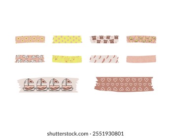 Washi Tape Design Element Set