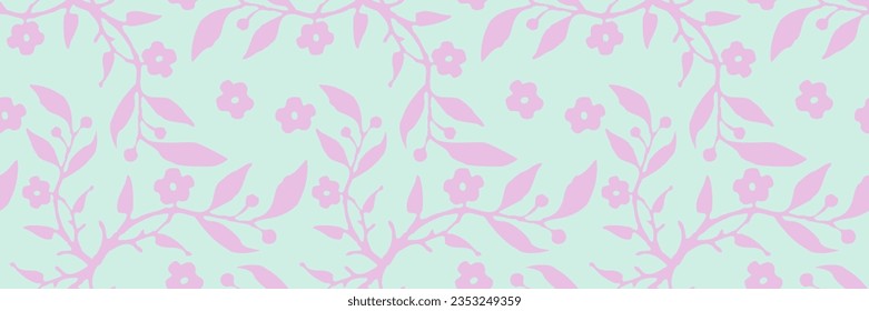 Washi tape design, seamless floral pattern background, blooming garden, bursting, banner, tag, label