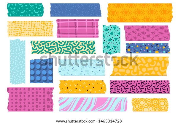 Washi Tape Japanese Paper Tapes Photo Stock Vector Royalty Free