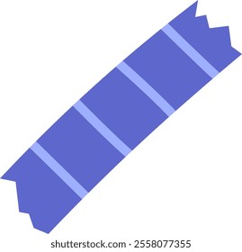 Washi Tape With Lines Vector Illustration