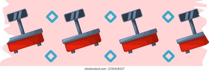 washi tape pattern butcher theme, digital scale