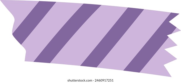 Washi Tape Piece Lines Vector Illustration