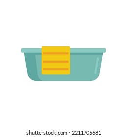 Washing basin icon. Flat illustration of Washing basin vector icon isolated on white background