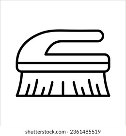 Washing brush icon. Outline washing brush vector icon for web design. vector illustration on white background