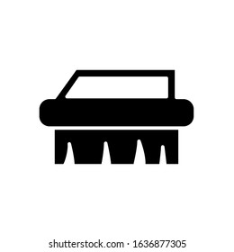 Washing brush icon vector sign and symbol