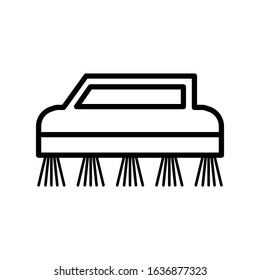 Washing brush icon vector sign and symbol