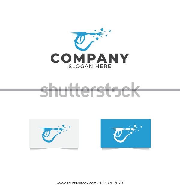 Washing Bubble Logo Design\
Template