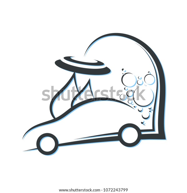 Washing and cleaning\
auto silhouette vector