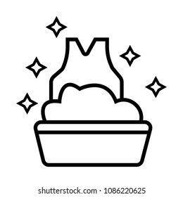 Washing clothes icon