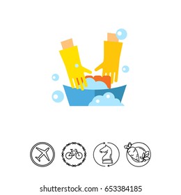 Washing clothes icon
