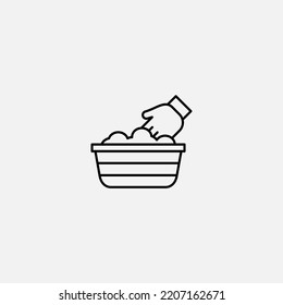 Washing clothes icon sign vector,Symbol, logo illustration for web and mobile