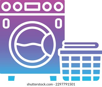 Washing Clothes vector icon. Can be used for printing, mobile and web applications.