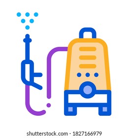 Washing Device Icon Vector. Outline Washing Device Sign. Isolated Contour Symbol Illustration