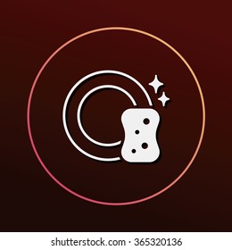 washing dishes icon