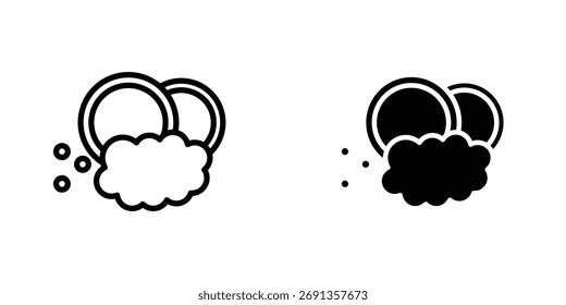 Washing dishes icon Simple vector illustration for graphic and web design.