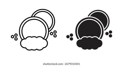 Diseño del Vector del icono de los platos que se lava, perfecto para los diseños del Sitio web ui