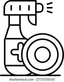 Washing Dishes Icon Vector Element line icon design vector icons