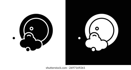 Icono de lavar platos - Vector. Estilo de diseño plano eps 10