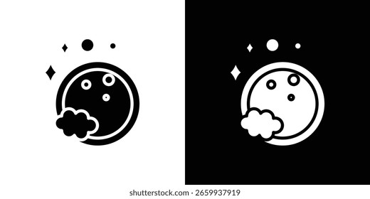 Ícone de pratos de lavar louça Modelo de logotipo vetorial para design gráfico e web.