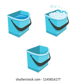 
washing of floors, cleaning, bucket