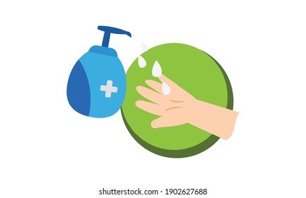 Washing hand for health protection from Covid-19, Washing hands to prevent infection ,Hygiene concept.