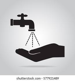 Washing hand icon, cleaning icon
