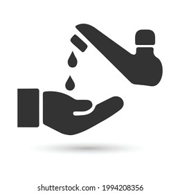 washing hand icon. EPS 10