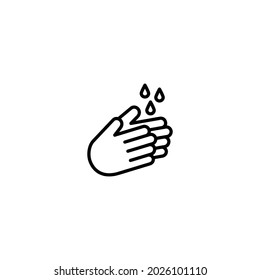 Washing hand icon, Washing hand sign vector for web site Computer and mobile app