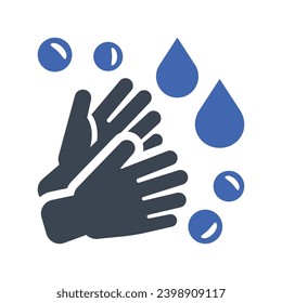 Washing hand Icon, Vector Graphics