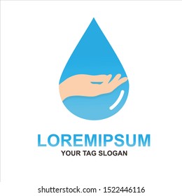 washing hand logo design unique 