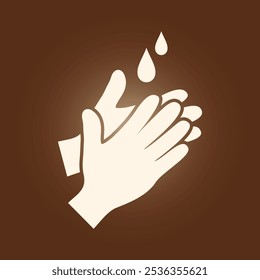 Washing hand trendy artwork stunning abstract vector illustration colorful applicable design.eps