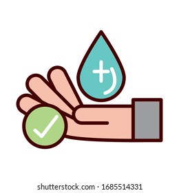 washing hands frequently prevent spread of covid19 vector illustration line and file icon