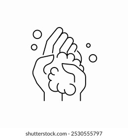 Vector de signo de icono de lavarse las manos