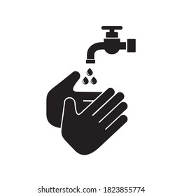 washing hands icon symbol sign vector
